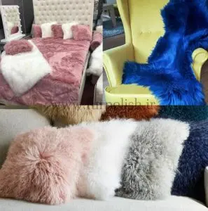 پارچه خز کوسن