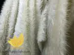 پارچه خز سفید پرزبلند ایرانی
