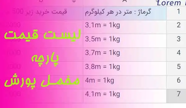 قیمت خرید عمده پارچه مخمل پورش